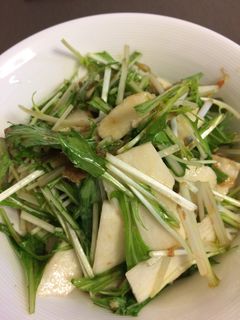 シャキシャキ水菜と長芋のヘルシーサラダ-レシピのメイン写真