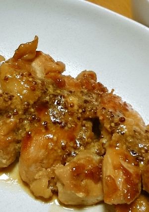 照り旨チキンソテーのマスタードソースがけ-レシピのメイン写真