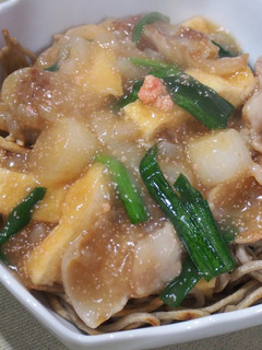タラコのあんかけお蕎麦で皿うどん-レシピのメイン写真