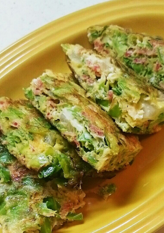 ダイエットにも♪お好み焼き風卵焼き-レシピのメイン写真