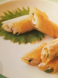 ささみと梅の春巻き-レシピのメイン写真