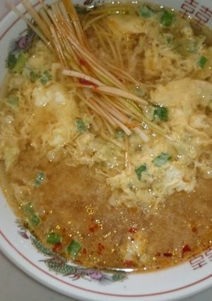 即席ラーメンで坦々麺（にら玉味噌）-レシピのメイン写真