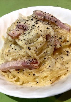 我が家の定番カルボナーラ-レシピのメイン写真