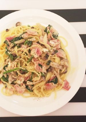 濃厚★クリームチーズと生クリームのパスタ-レシピのメイン写真