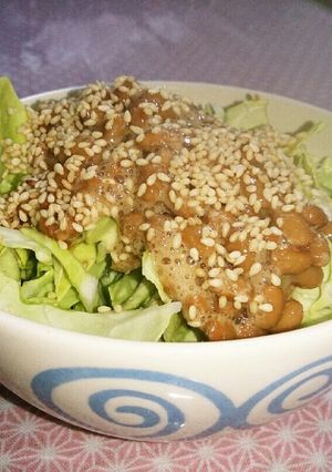 超簡単！キャベツの納豆和え-レシピのメイン写真