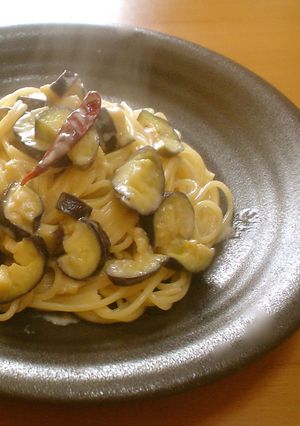とろける茄子ちースパゲティ-レシピのメイン写真