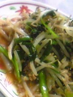 大葉にんにく醤油で♪にらもやし炒め-レシピのメイン写真