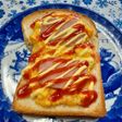 レンジ炒りたまのフィッシュバーグトースト