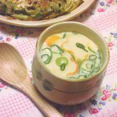 รูปของ 創味の和風だしで簡単茶碗蒸し♪