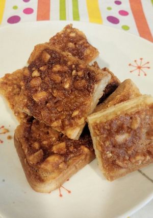 食パンで ピーナッツの簡単ラスク-レシピのメイン写真