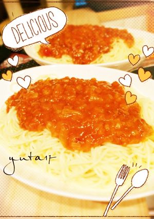 甘いミートソース-レシピのメイン写真