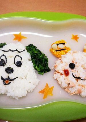 １歳の誕生日プレート☆わんわん＆うーたん-レシピのメイン写真