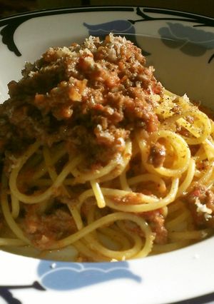 野菜たっぷり大人のミートソースパスタ-レシピのメイン写真