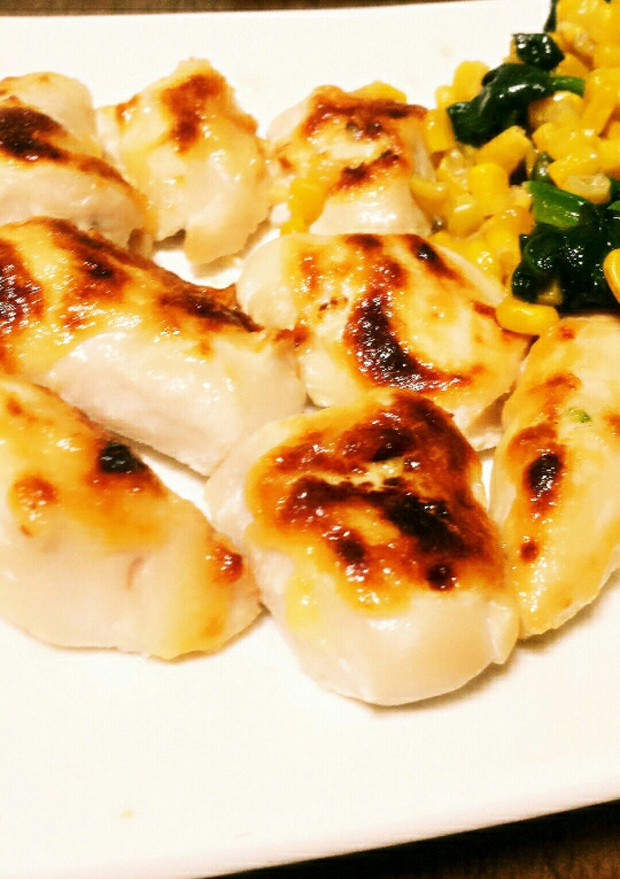 鶏ささみの味噌マヨ焼き-レシピのメイン写真