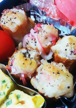 ちくわとカニカマでチーズパン粉焼き-レシピのメイン写真