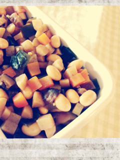 サイコロ豆煮-レシピのメイン写真
