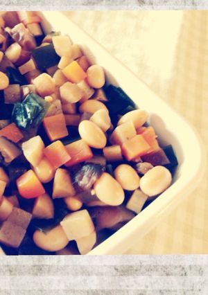 サイコロ豆煮-レシピのメイン写真
