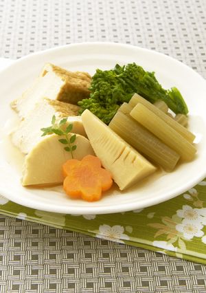 たけのこやふきを使った春の炊き合わせ-レシピのメイン写真