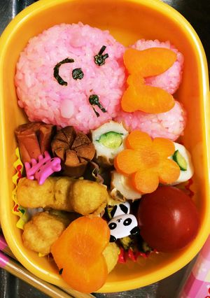 ♡ピンクのうさぎさんお弁当♡-レシピのメイン写真