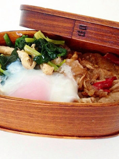 スタミナ豚丼弁当!(温玉添え)-レシピのメイン写真