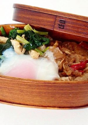 スタミナ豚丼弁当!(温玉添え)-レシピのメイン写真