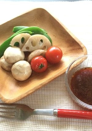 温野菜かつおドレ-レシピのメイン写真