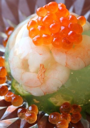 エビとオクラの塩こうじゼリー-レシピのメイン写真
