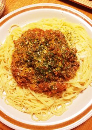 我が家のミートソーススパゲティ-レシピのメイン写真