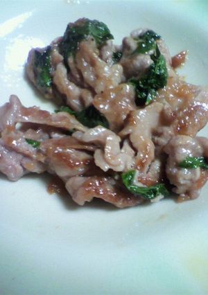 とっても簡単な豚肉の梅干し炒め-レシピのメイン写真