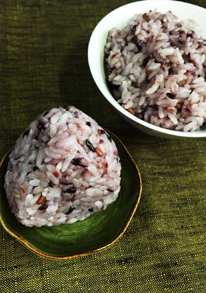土鍋で美味しい雑穀米の炊き方とおにぎり-レシピのメイン写真