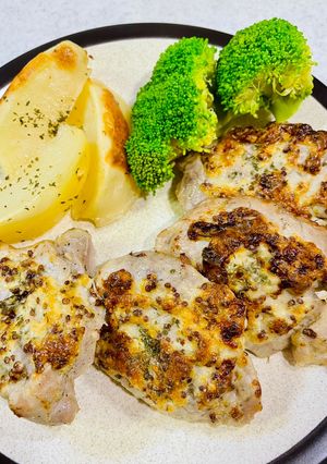 豚ヒレ肉のマヨマスタード焼き　オーブン-レシピのメイン写真