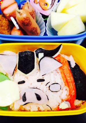 妖怪ウォッチ☆寝ブタ☆キャラ弁-レシピのメイン写真