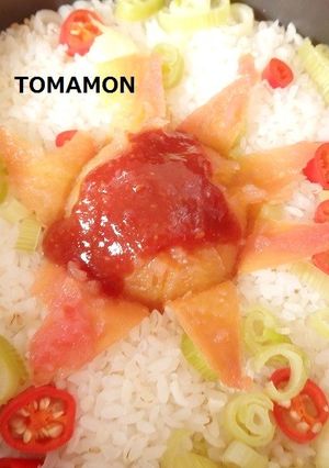 炊飯器に入れるだけ✿トマトねぎ五穀ごはん-レシピのメイン写真