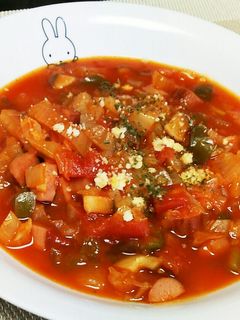 簡単!白菜のミネストローネ☆-レシピのメイン写真