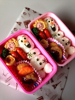 簡単♡ごはんキャラ弁♡オラフ-レシピのメイン写真