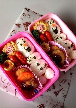 簡単♡ごはんキャラ弁♡オラフ-レシピのメイン写真