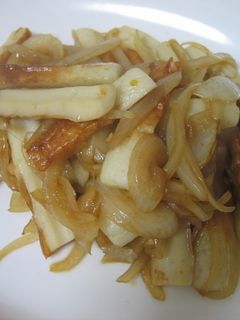ちくわと玉ねぎの柚胡椒ポン酢炒め-レシピのメイン写真