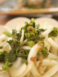 新玉ねぎと菜の花のマリネ風サラダ♪-レシピのメイン写真