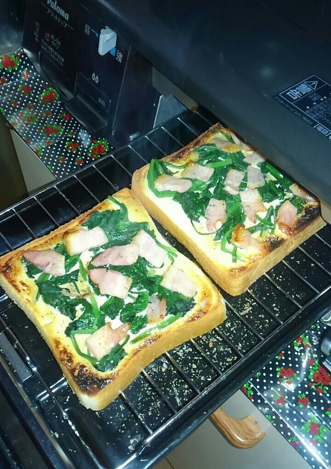 和風味(^^)ほうれん草トースト☆簡単☆-レシピのメイン写真