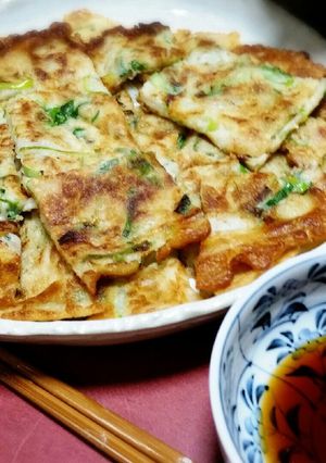 お好み焼き粉で♪簡単チヂミ-レシピのメイン写真