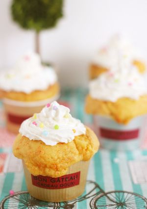 チーズクリーム☆人参の可愛いカップケーキ-レシピのメイン写真
