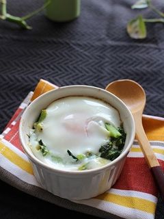 ほうれん草と卵のココット-レシピのメイン写真