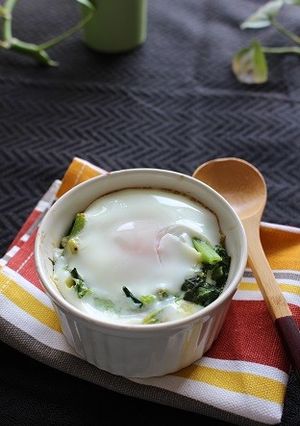 ほうれん草と卵のココット-レシピのメイン写真