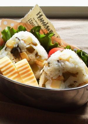 ～めんつゆバターで簡単★若竹おにぎり～-レシピのメイン写真