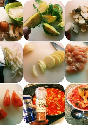 【図工料理】トマトジュースDEスープスパ-レシピのメイン写真