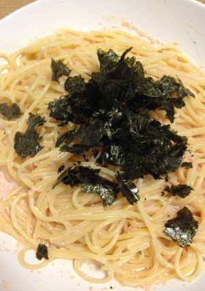 超簡単！我が家の明太子パスタ-レシピのメイン写真
