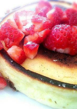 苺チーズのホットケーキ♡-レシピのメイン写真