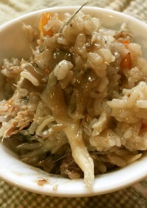 犬ごはん・お鍋1つで・サンマ炊き込み飯-レシピのメイン写真