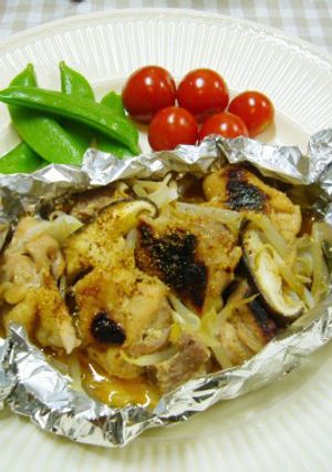 鶏のホイル焼き☆塩麹みそだれ（丸新本家）-レシピのメイン写真