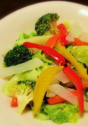 彩り温野菜のバルサミコドレッシング-レシピのメイン写真